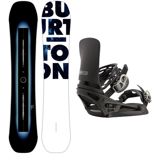 2024 Burton Custom X Snowboard + 2024 Burton Cartel X EST Snowboard Bindings Package