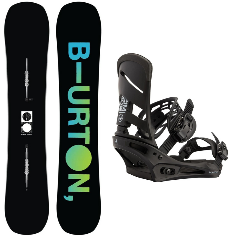 Burton Instigator Flat Top 2024 + Burton Mission 2024 - Snowboard Package