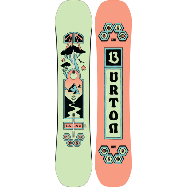 Burton Smalls Mint/Coral Snowboard 2027 - Youth