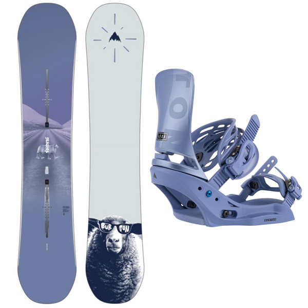 2024 Burton Yeasayer Flying V Snowboard + 2024 Burton Lexa EST Snowboard Bindings Package