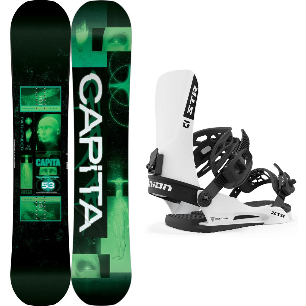 Capita Pathfinder Reverse Camber 2024 + Union STR 2024 - Snowboard Package