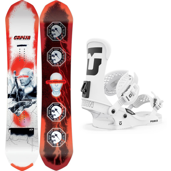 Capita Ultrafear Reverse Camber 2024 + Union Force Classic 2024 - Snowboard Package