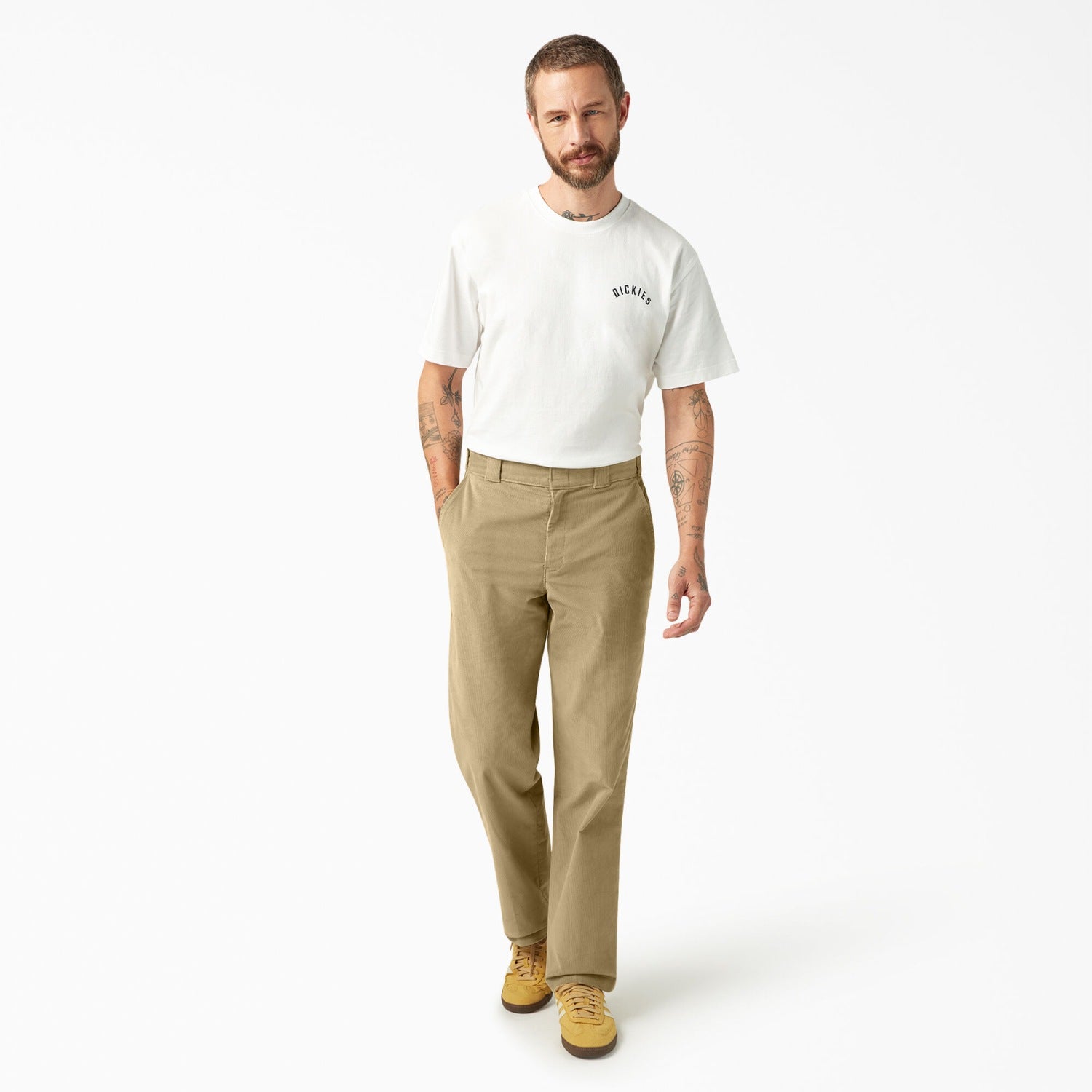 Dickies Flat Front Regular Fit Corduroy Pant - Men's