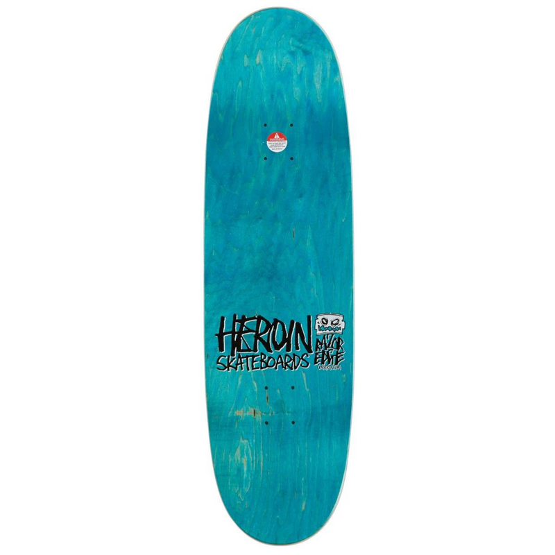 Heroin Aaron Wilson Teggxas Chainsaw Symmetrical Egg Shaped Deck 9.12"