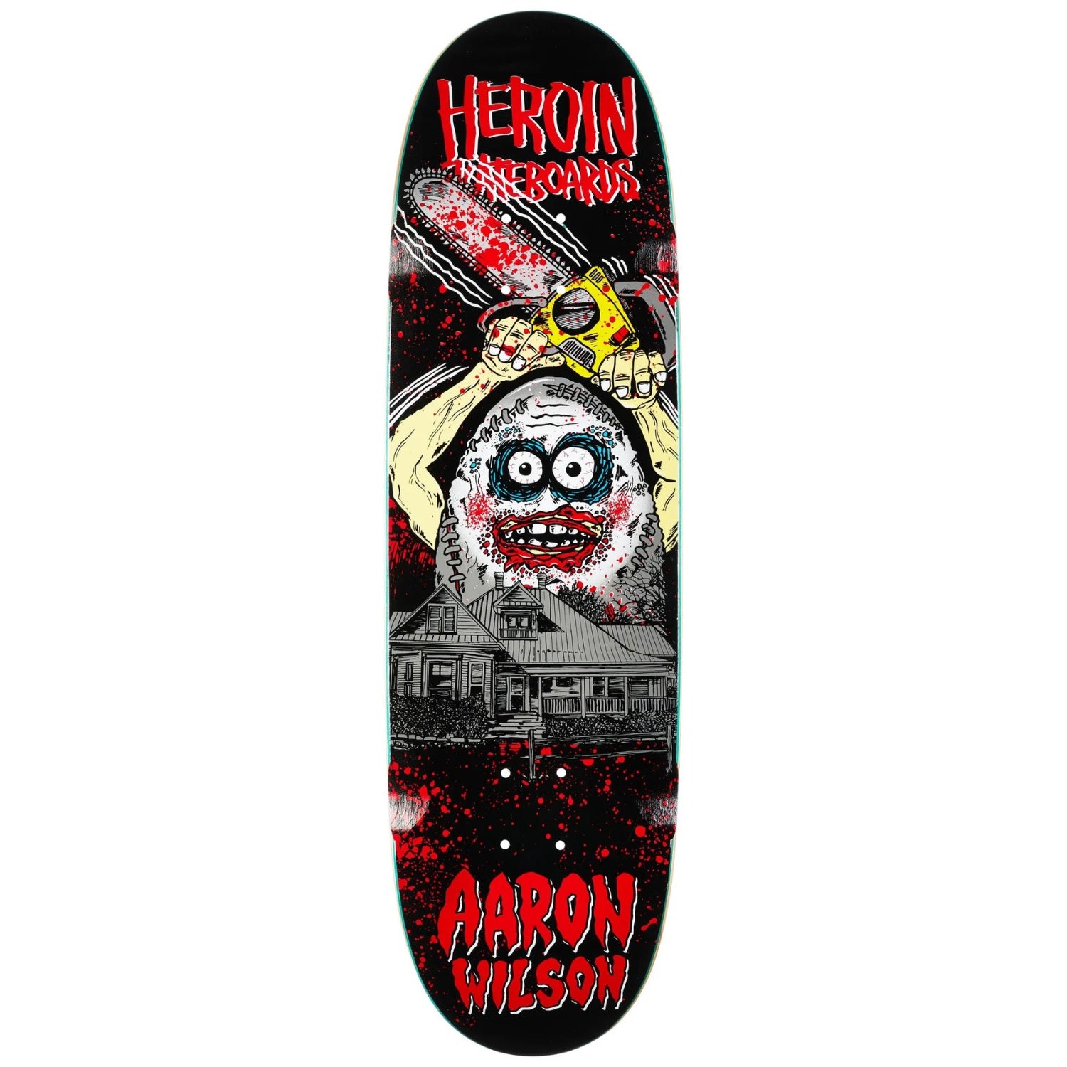 Heroin Aaron Wilson Teggxas Egg 2 Wheel Wells Shaped Deck