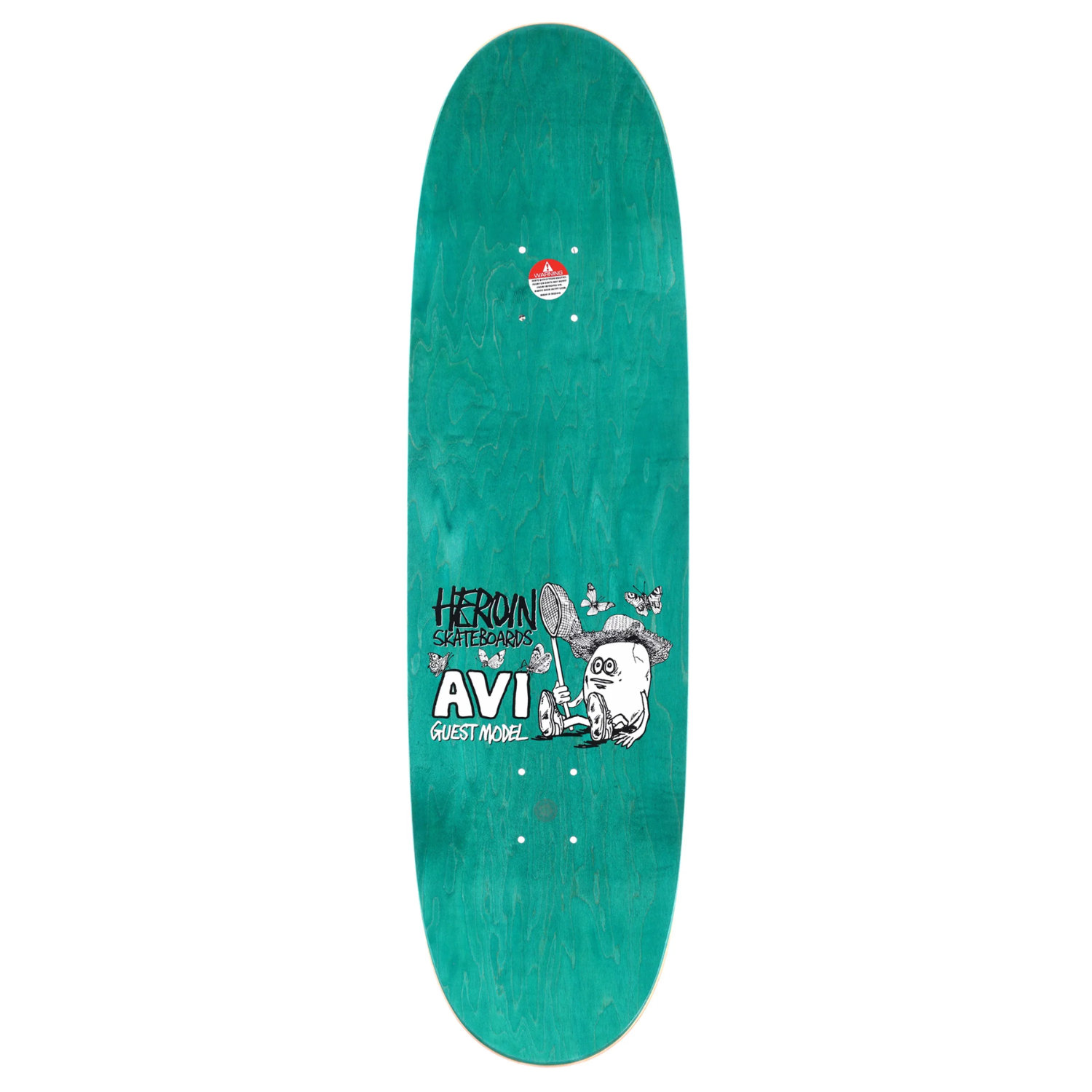 Heroin Avi Guest Egg Shaped Skateboard Deck