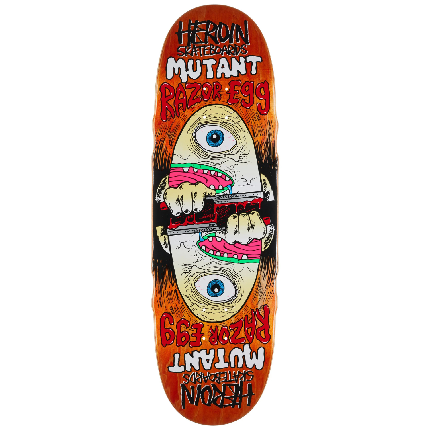 Heroin Mutant Razor Egg Skateboard Deck