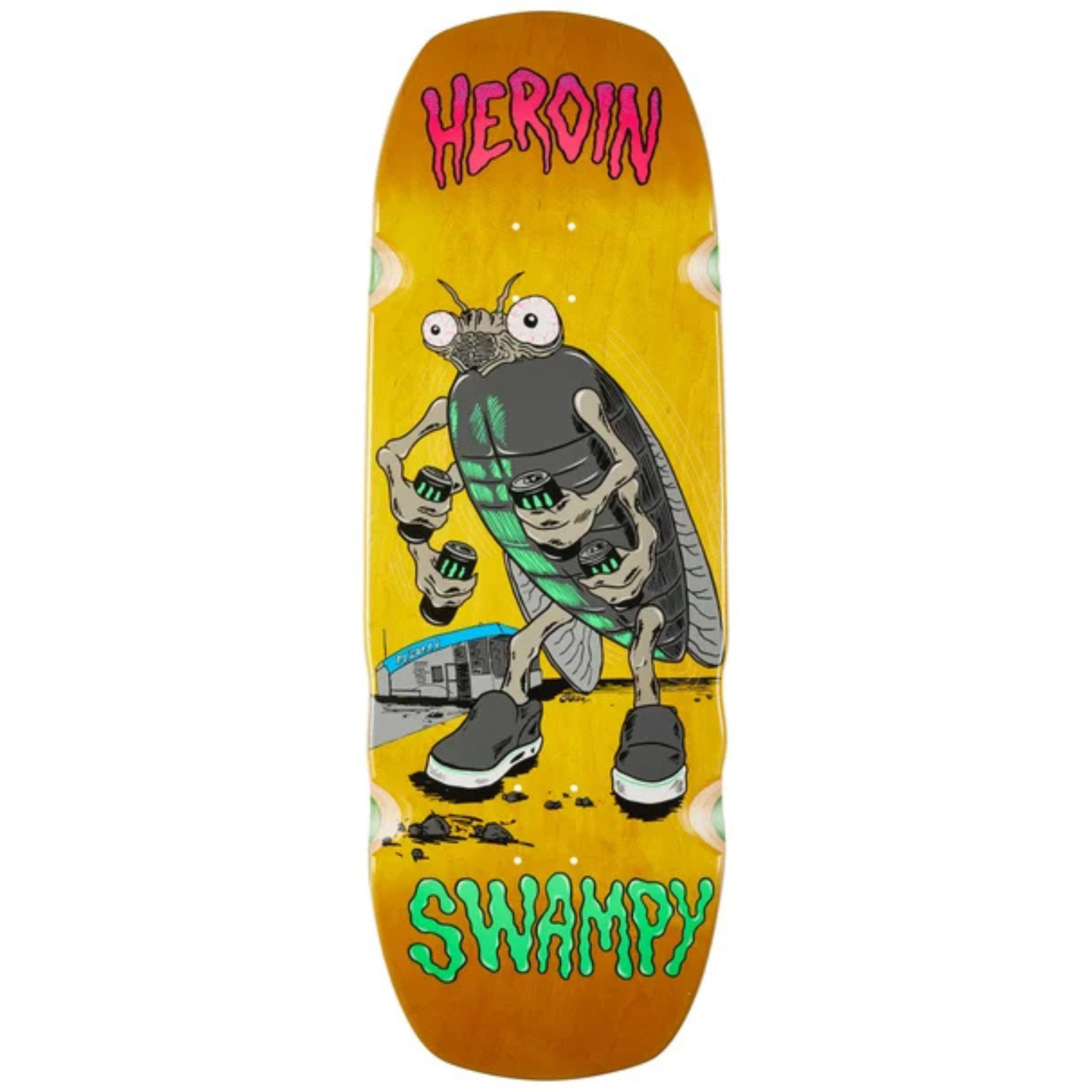 Heroin Swampy Bug Skateboard Deck