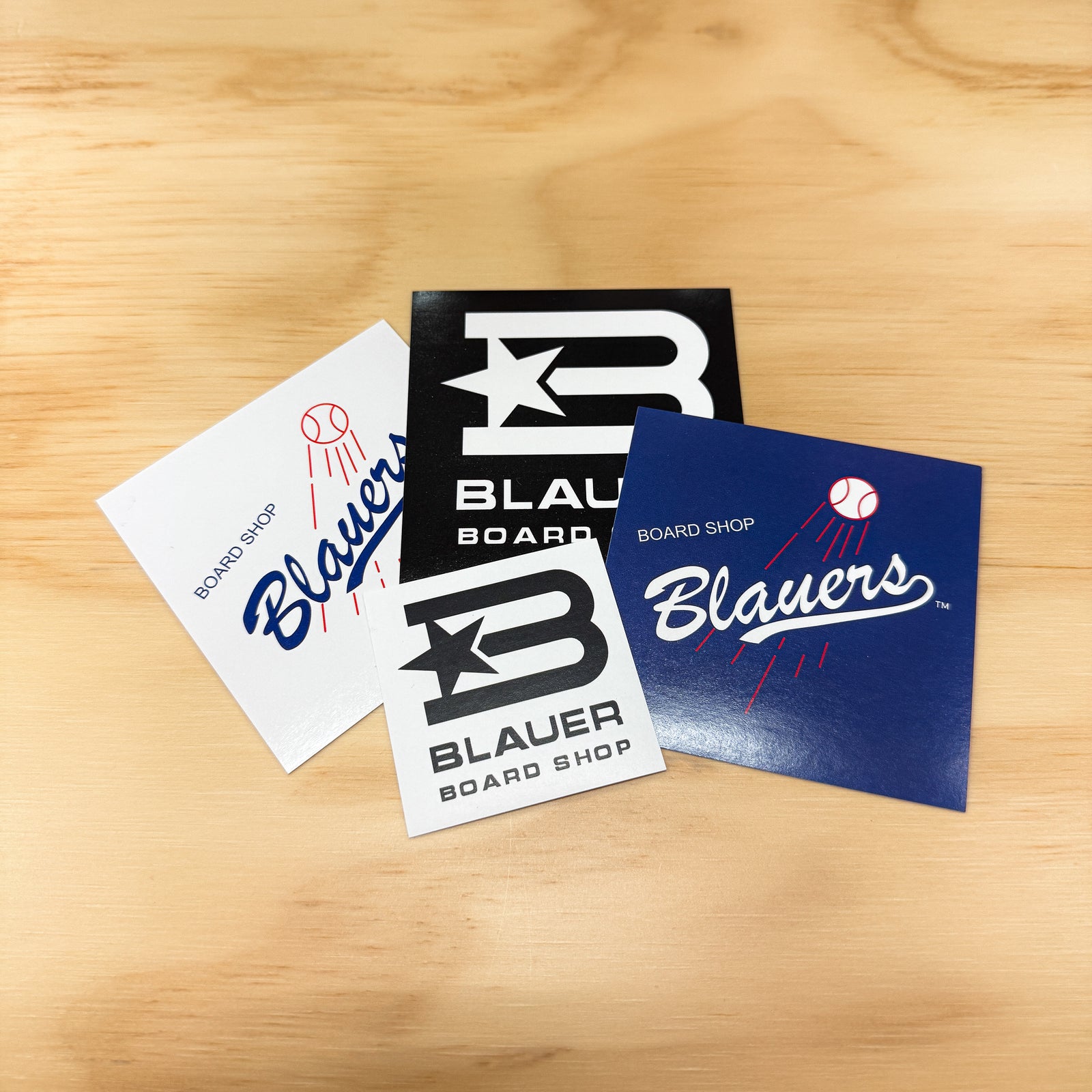 Blauer Board Shop Stickers 4-Pack