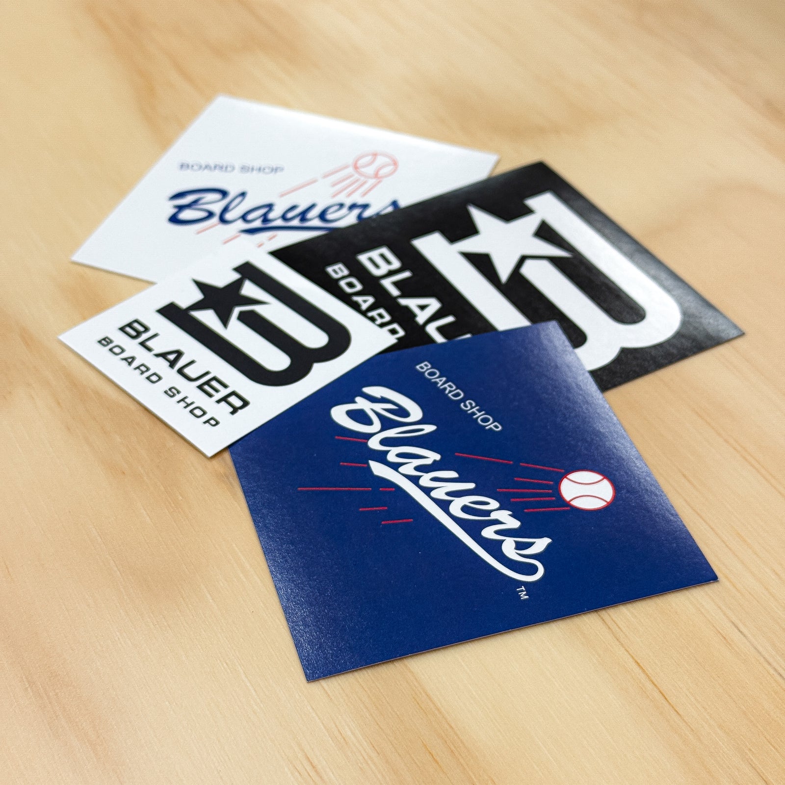 Blauer Board Shop Stickers 4-Pack