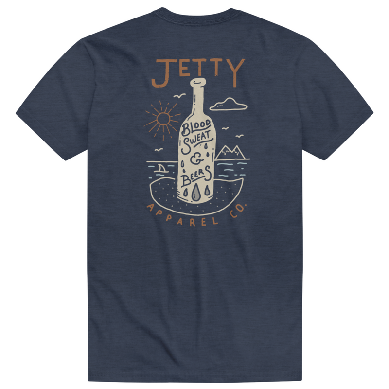 Jetty Blood Sweat & Beers Tee - Men's