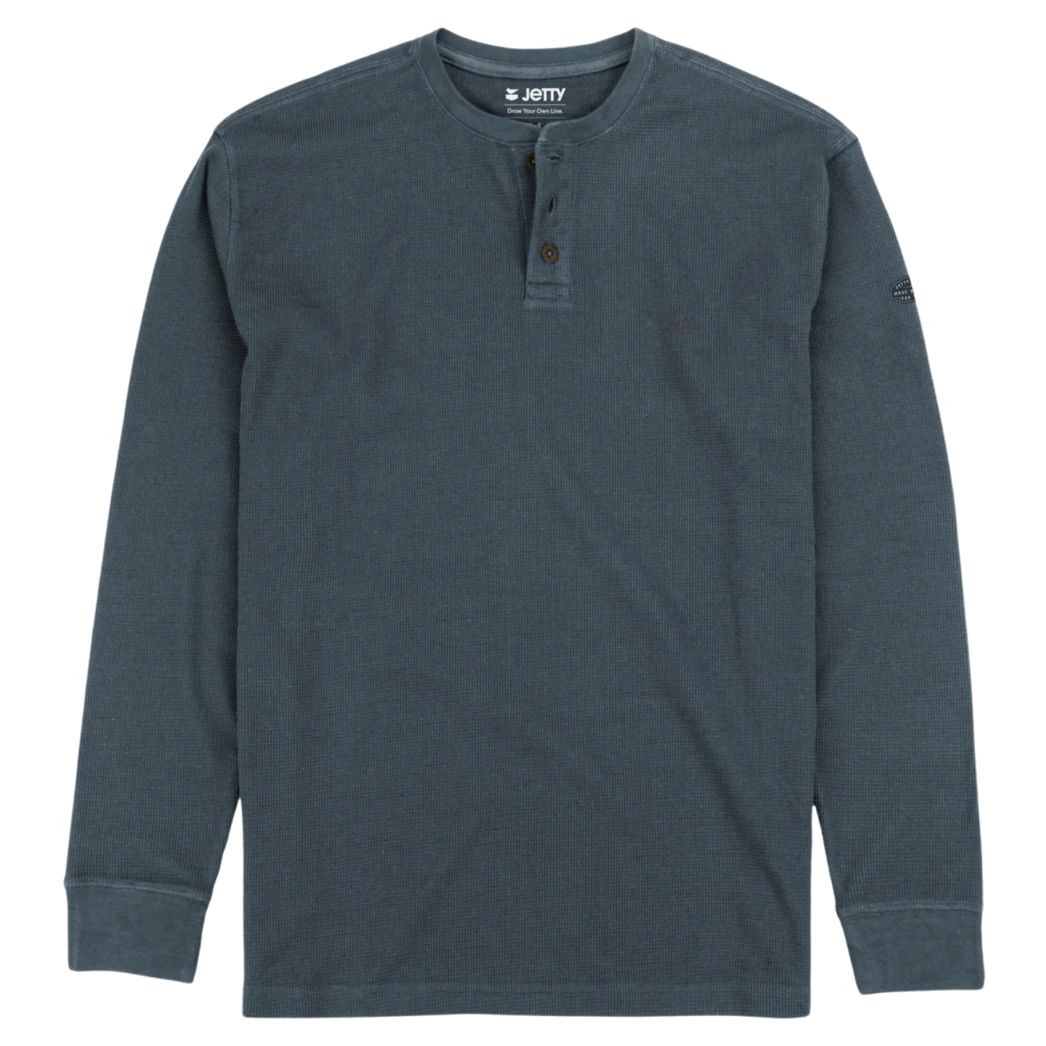 Jetty Seabed Waffle Henley Long Sleeve - Men's
