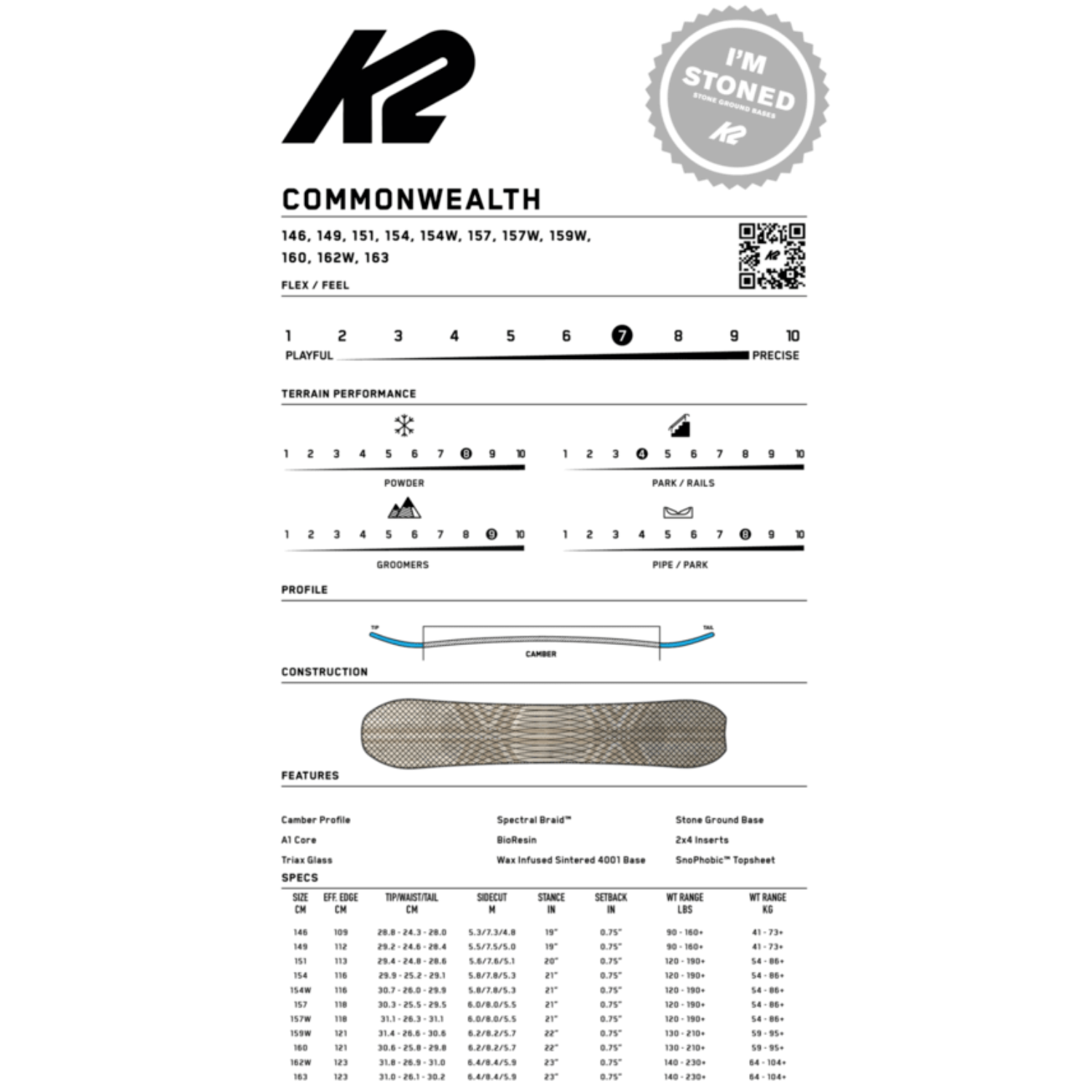 K2 Commonwealth Snowboard 2027 - Men's