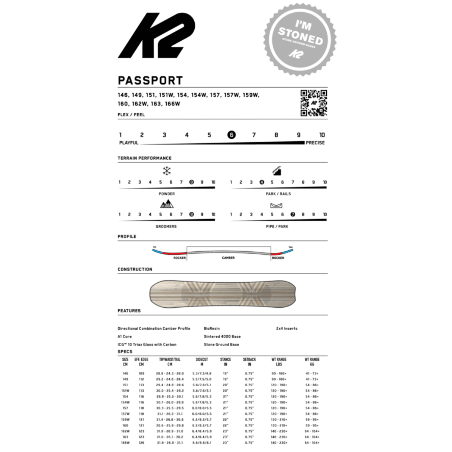 K2 Passport Snowboard 2027 - Men's