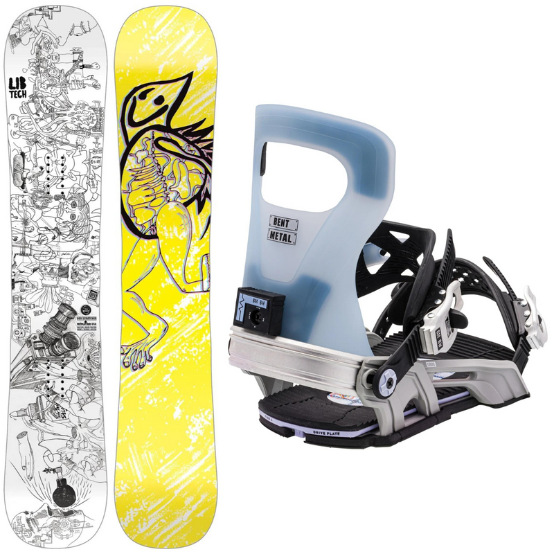 2024 Lib Tech Box Scratcher Snowboard + 2024 Bent Metal Logic Snowboard Bindings Package