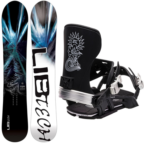 2024 Lib Tech Dynamo Snowboard + 2024 Bent Metal Transfer Snowboard Bindings Package