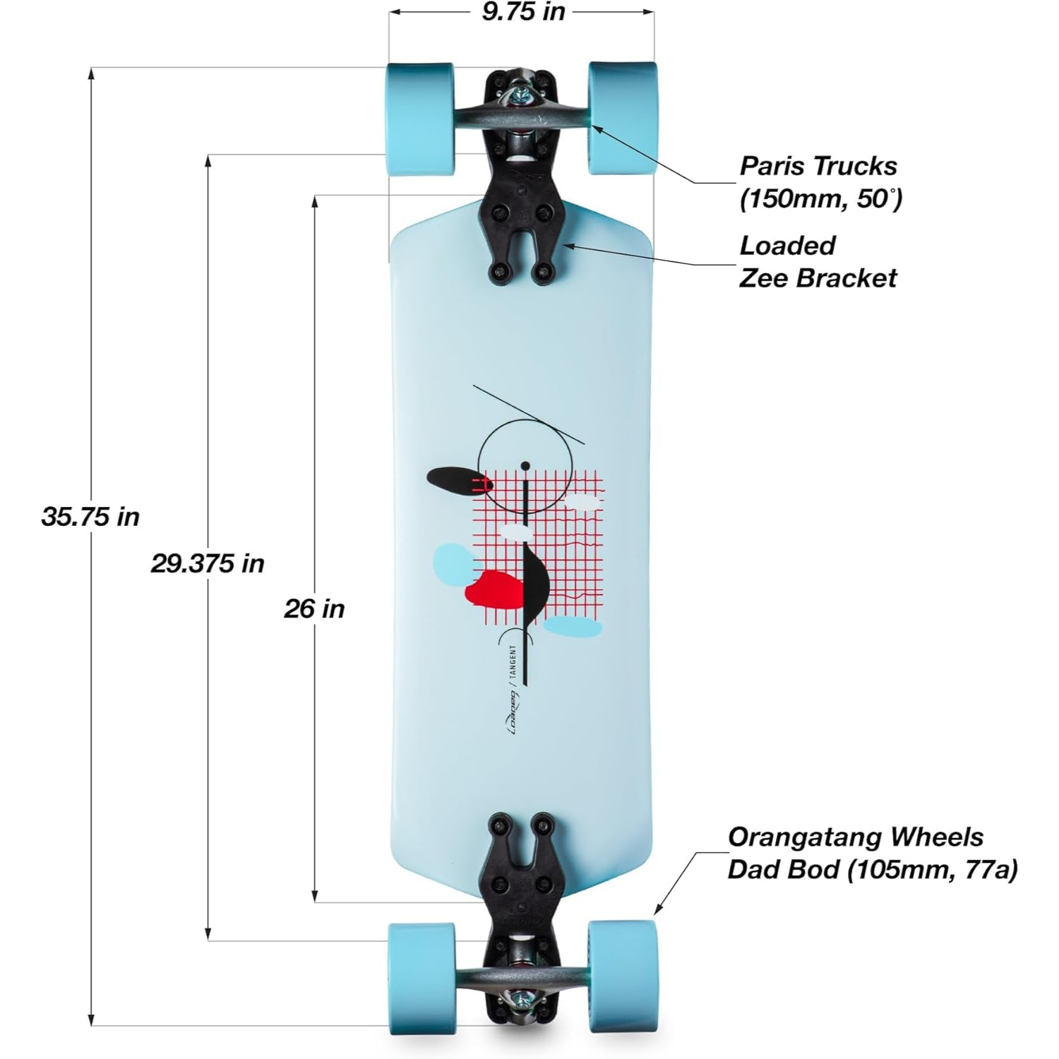 Loaded Boards Tangent Longboard Complete
