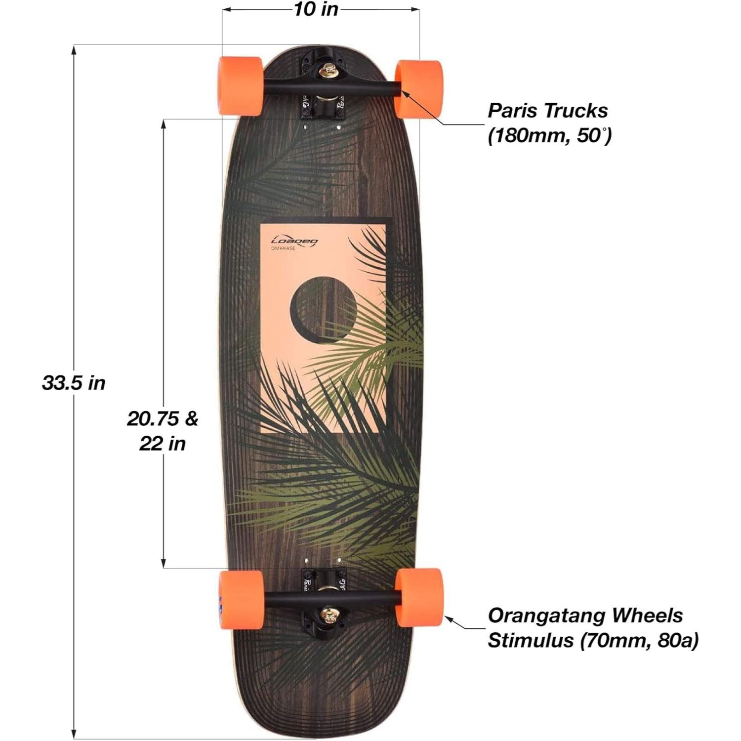 Loaded Omakase Palm Longboard Complete