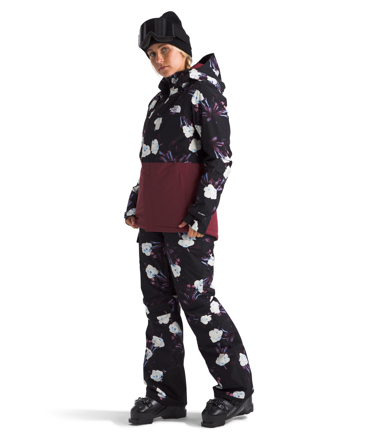 TNF Black Winter Flowers Print/Alpine Plum