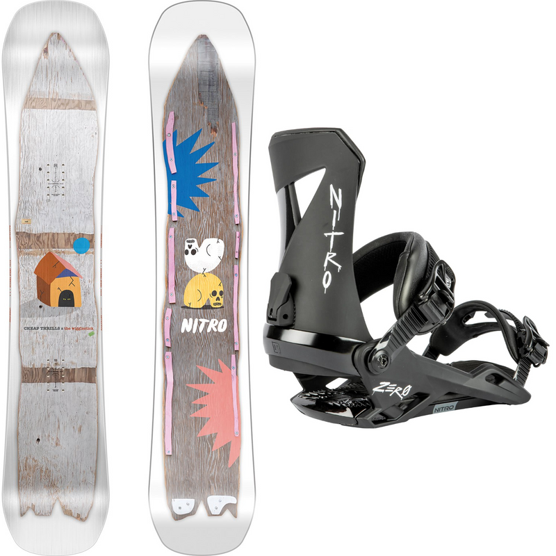 Nitro Cheap Thrills 2024 + Nitro Zero 2024 Snowboard Package