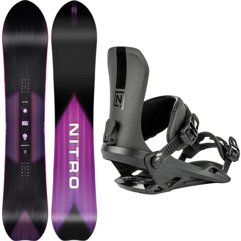 Nitro Dropout 2024 + Nitro One 2024 - Snowboard Package