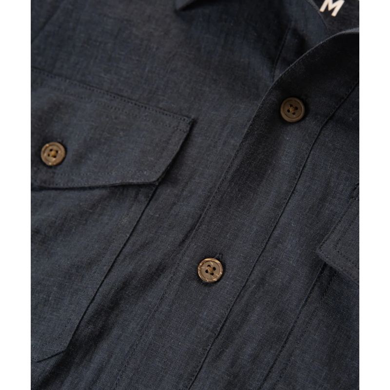 Jetty Noah Long Sleeve Linen Shirt - Men's