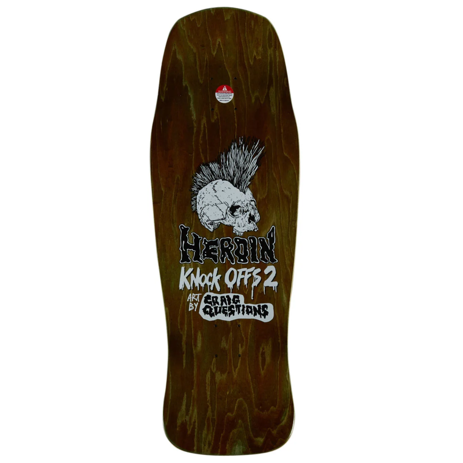 Heroin Nolan Houghton KO2 Skull 10.25" Deck