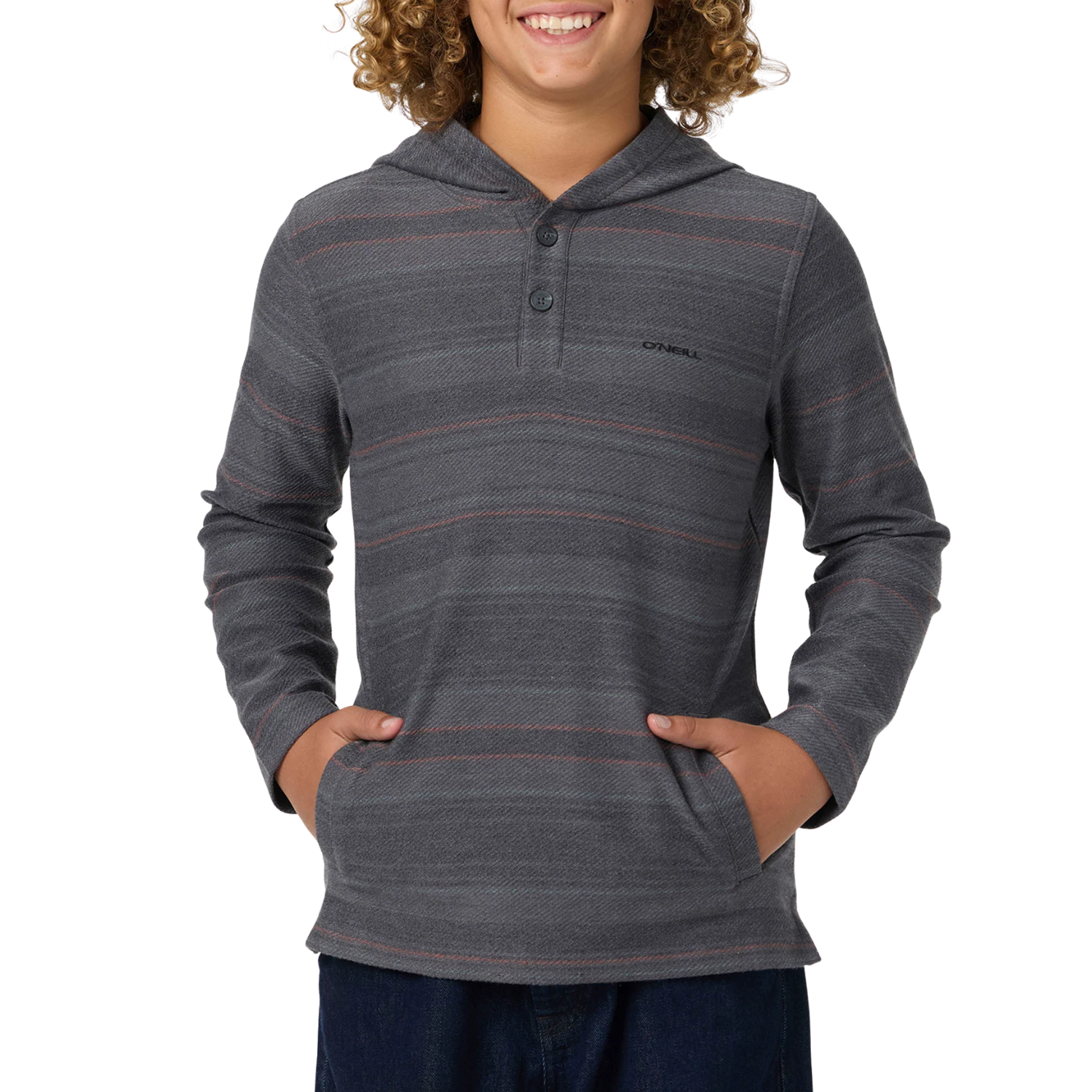 O'Neill Bavaro Stripe Poncho Pullover Fleece - Boys'