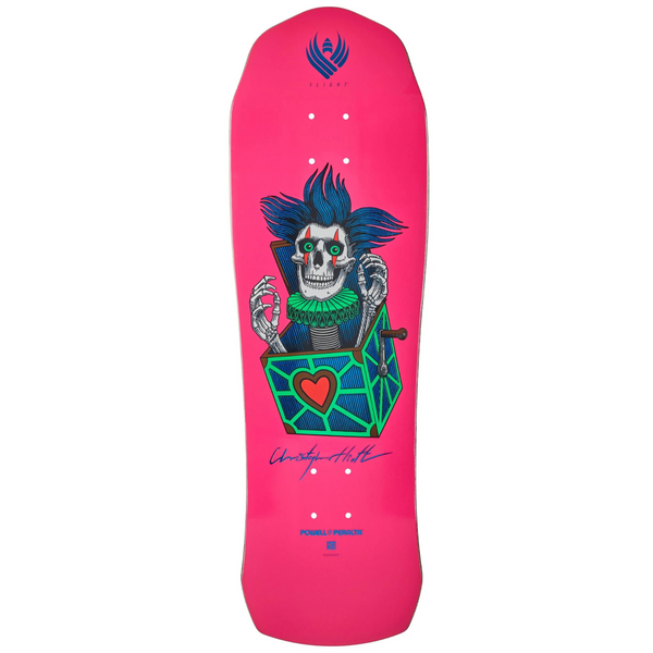 Powell Peralta Pro Chris Hiett Skull Flight Skateboard Deck