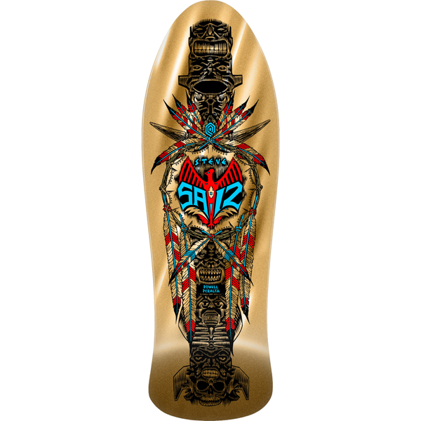 Powell Peralta Steve Saiz Totem Gold Foil Deck
