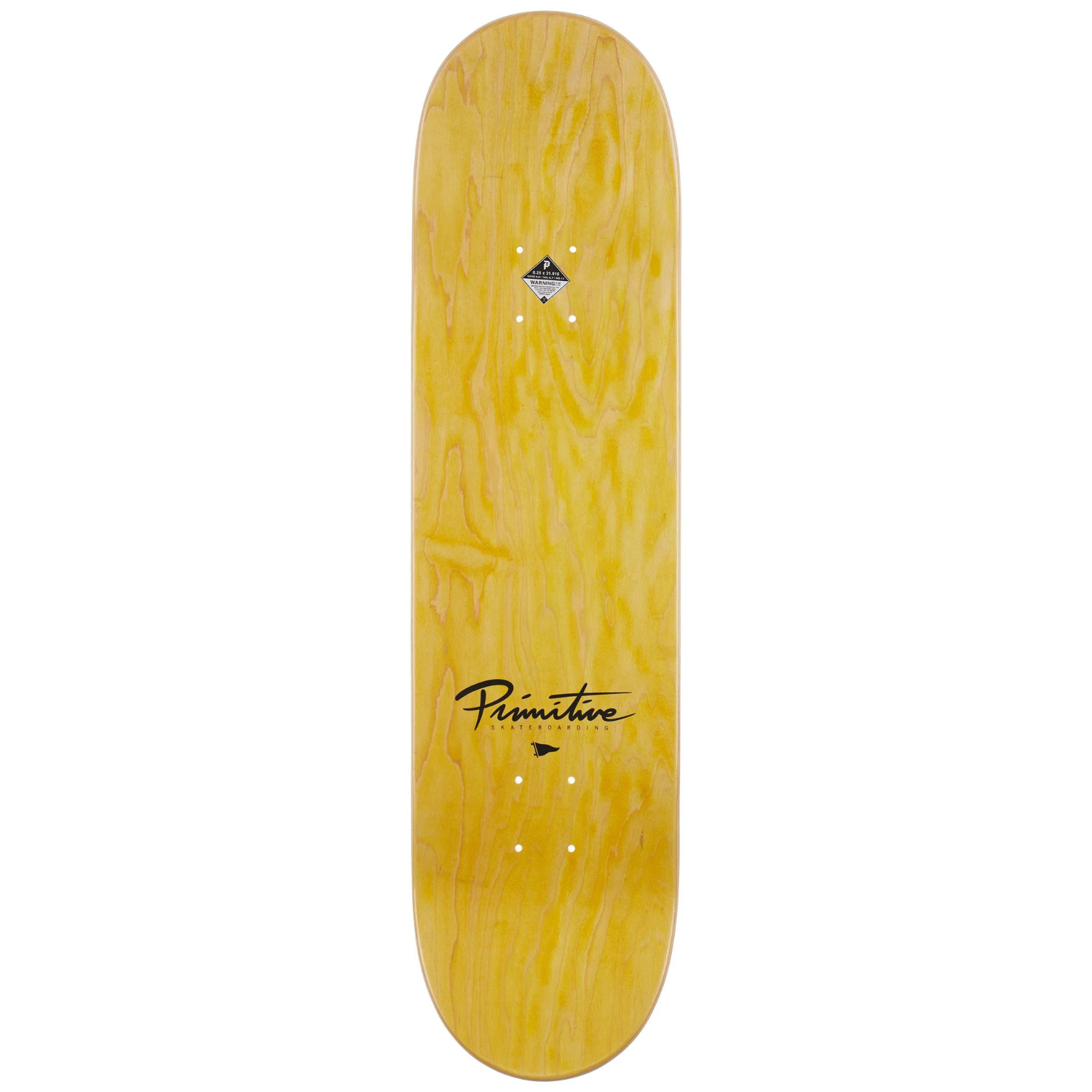 Primitive Team Classic P Gradient Skateboard Deck 8.25"