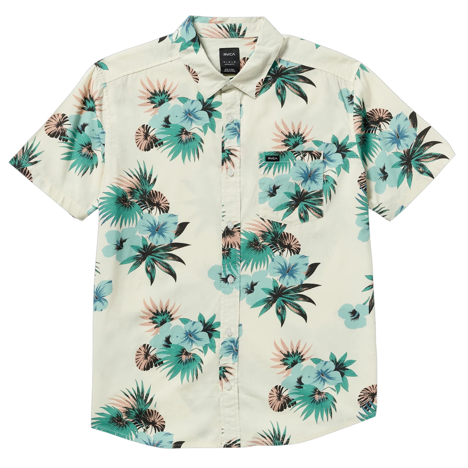 RVCA Botanical Short Sleeve Button Up Shirt - Men's