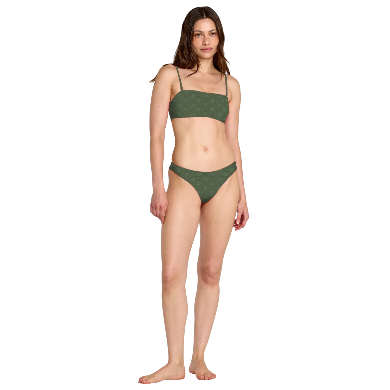 RVCA Daisies Cheeky Bikini Bottom