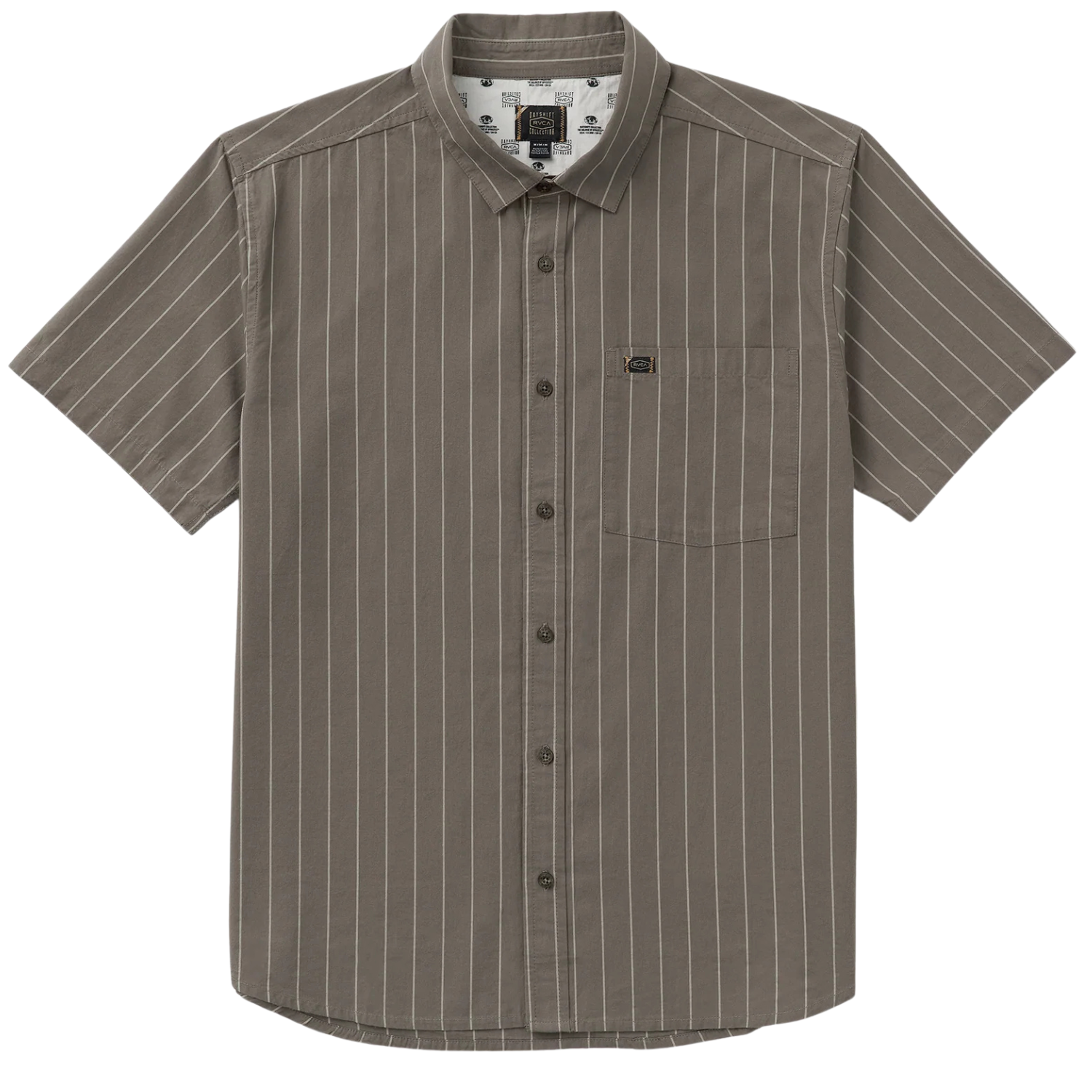 RVCA Dayshift Workwear Stripe SS Button Up Shirt - Men's