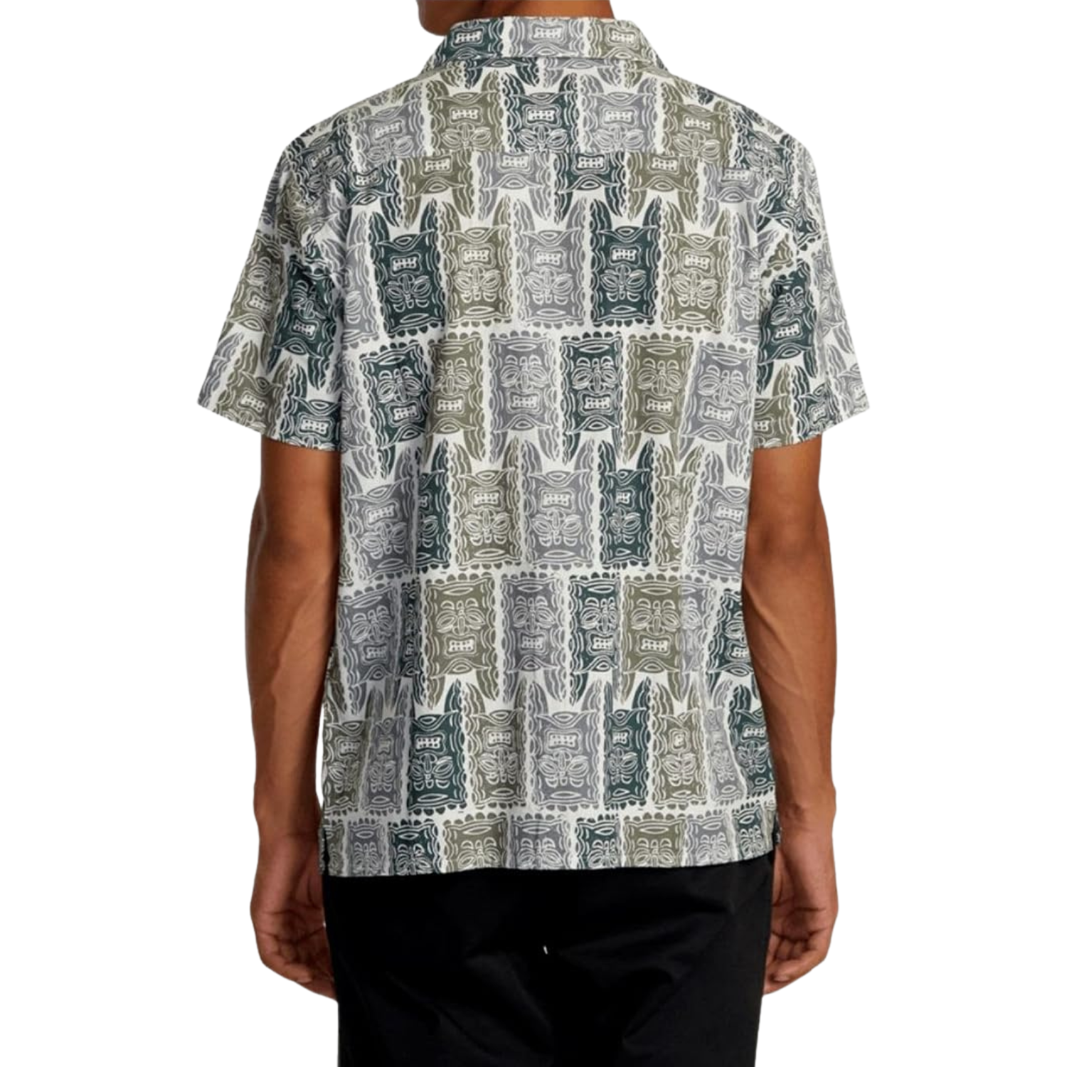 RVCA Oblow Hawaii Tapa SS Button Up Shirt - Men's