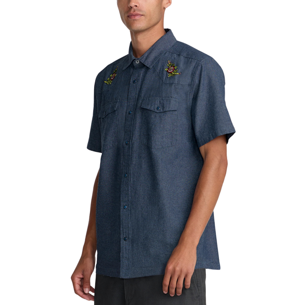 RVCA Rosa Chambray Button Up Shirt - Men's