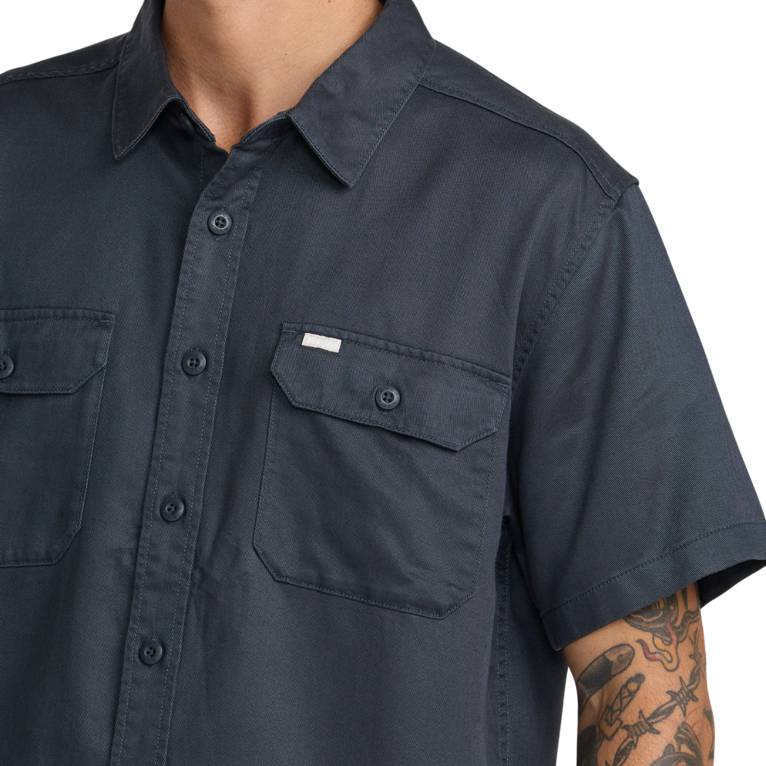 RVCA Vacancy Utility Short Sleeve Button Up Shirt - Men's