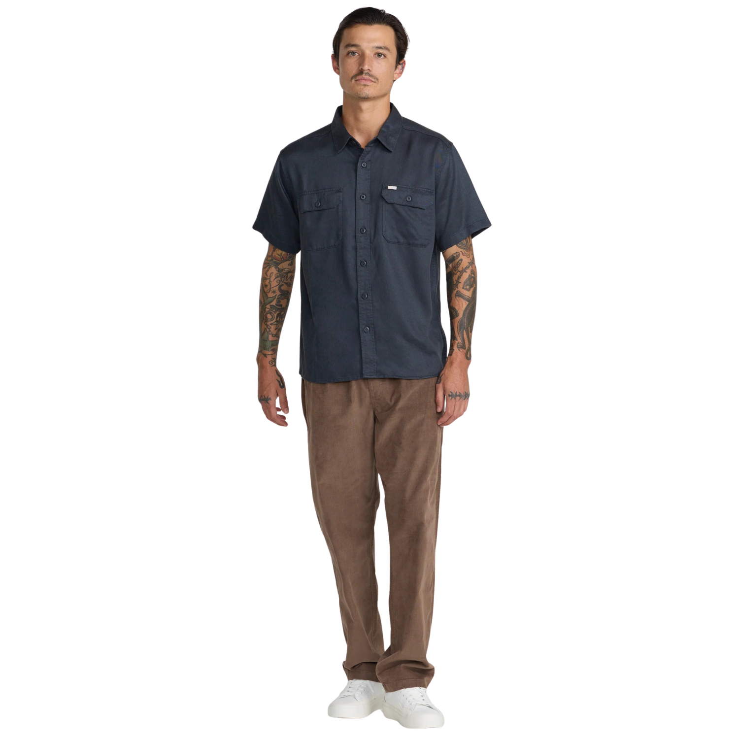 RVCA Vacancy Utility Short Sleeve Button Up Shirt - Men's