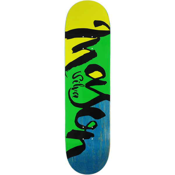 Real Mason Script Color Block Skateboard Deck