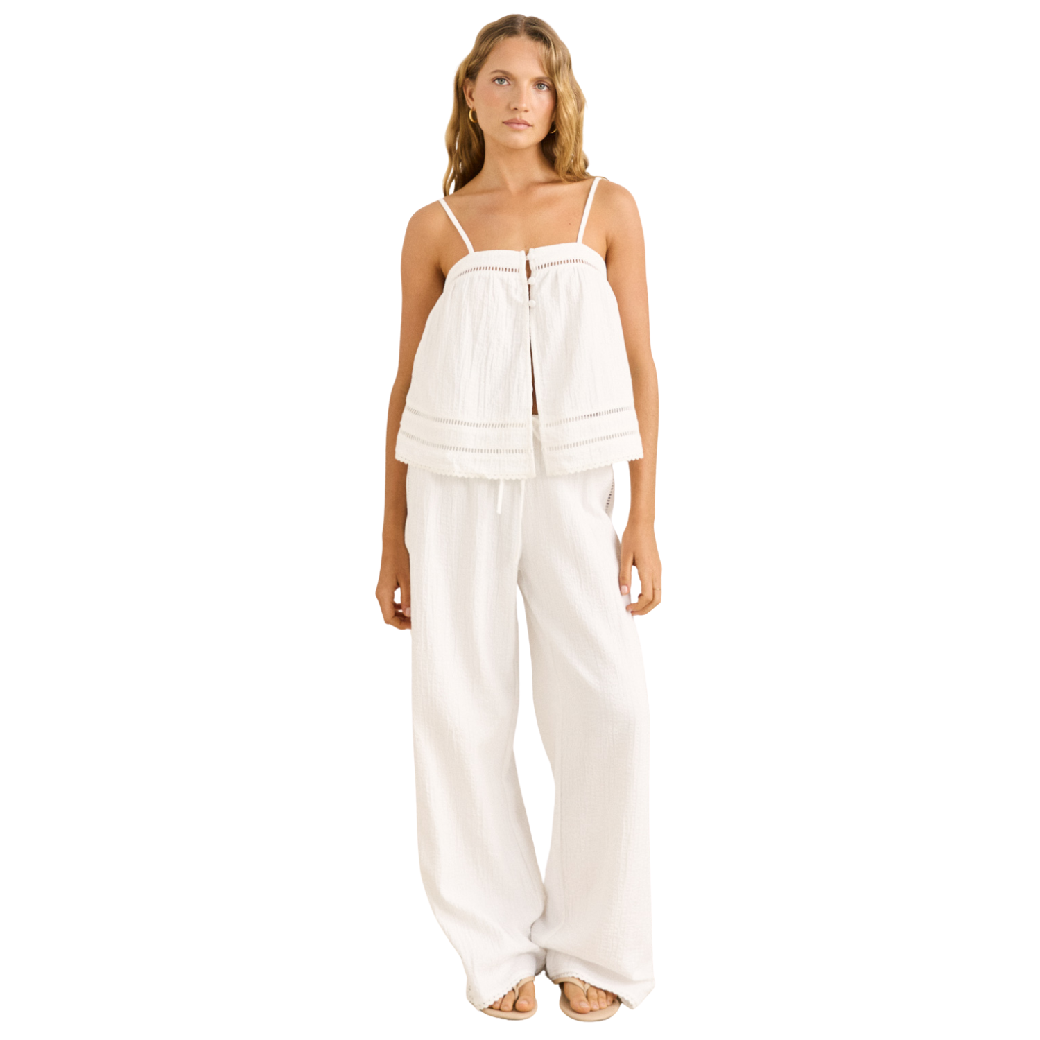 Rhythm Macy Scallop Top - Women's