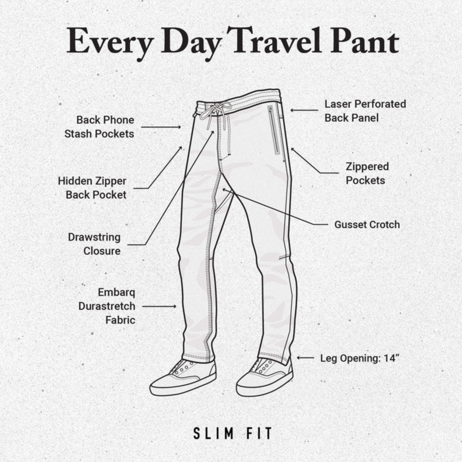 Roark Layover Traveler Pant - Men's
