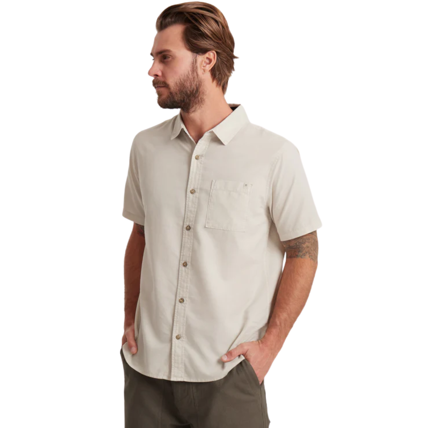 Roark Made to Fade SS Woven Button Up Shirt - Men's