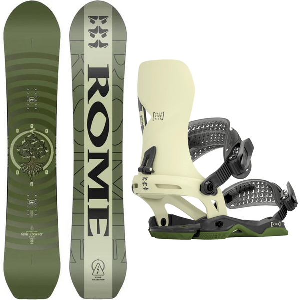 Rome Stale Crewzer 2024 + Rome Vice 2024 - Snowboard Package