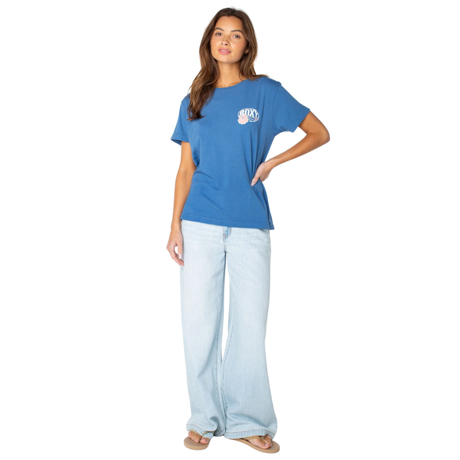 Roxy OG Roxy Oval Boyfriend Crew Tee - Women's