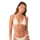 Roxy Puka Dots Mini Tiki Triangle Bikini Top