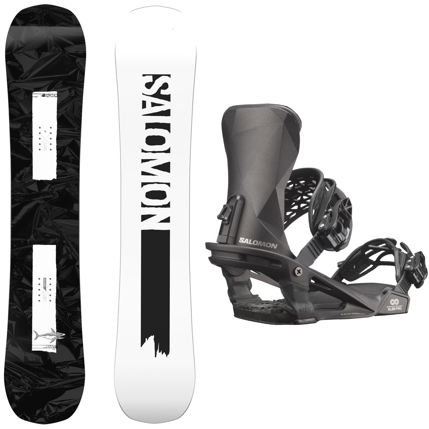 Salomon Craft 2024 + Salomon Alibi Pro 2024 Snowboard Package