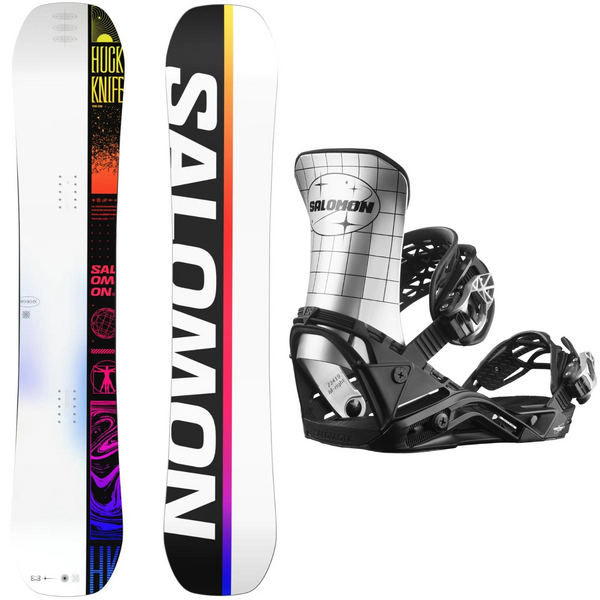 Salomon Huck Knife 2024 + Salomon District Pro Team 2024 - Men's Snowboard Package