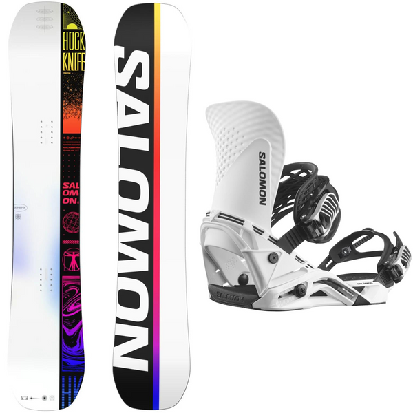 Salomon Huck Knife 2024 + Salomon Hologram 2024 - Men's Snowboard Package