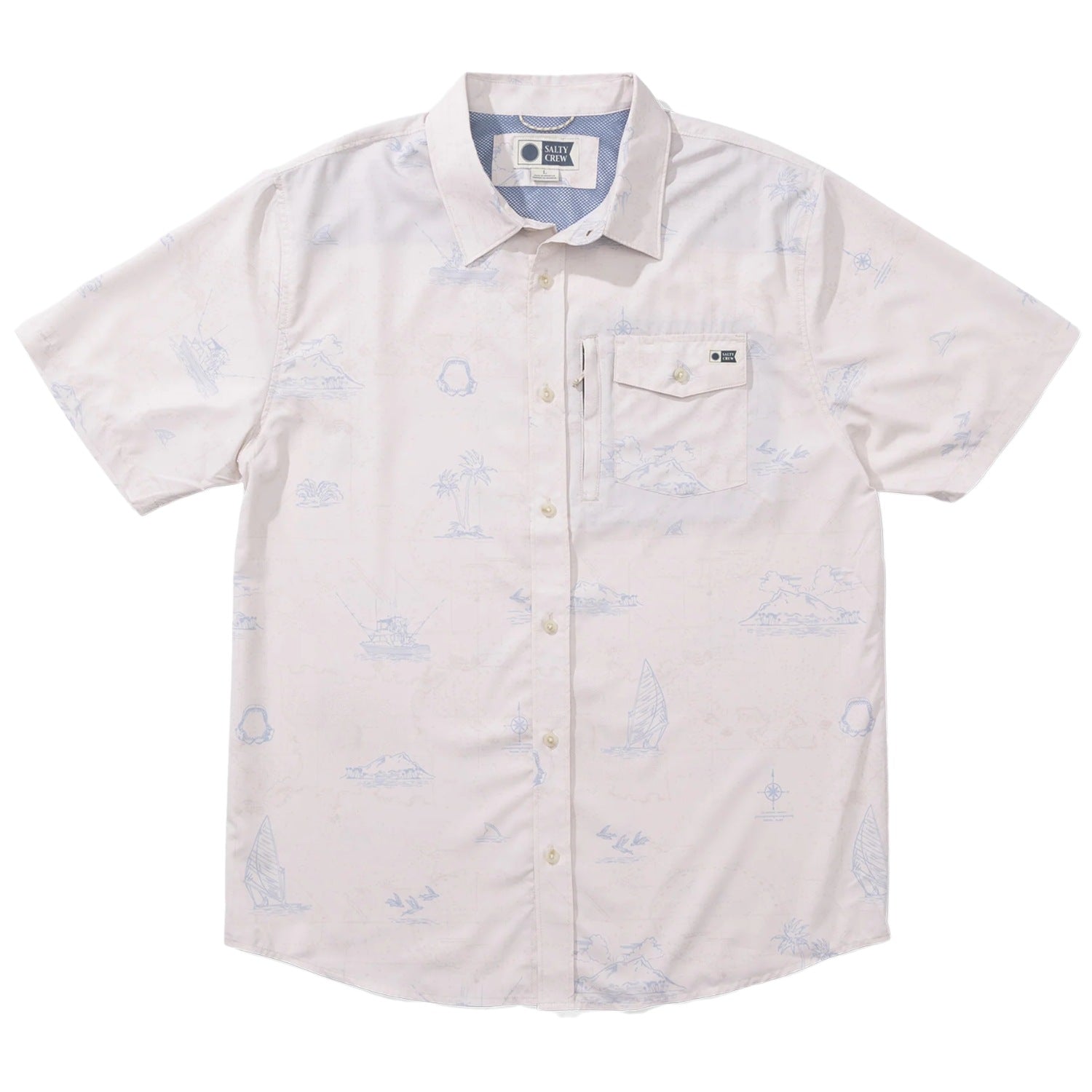 Salty Crew Helmsman Tech Woven S/S Shirt - Men's
