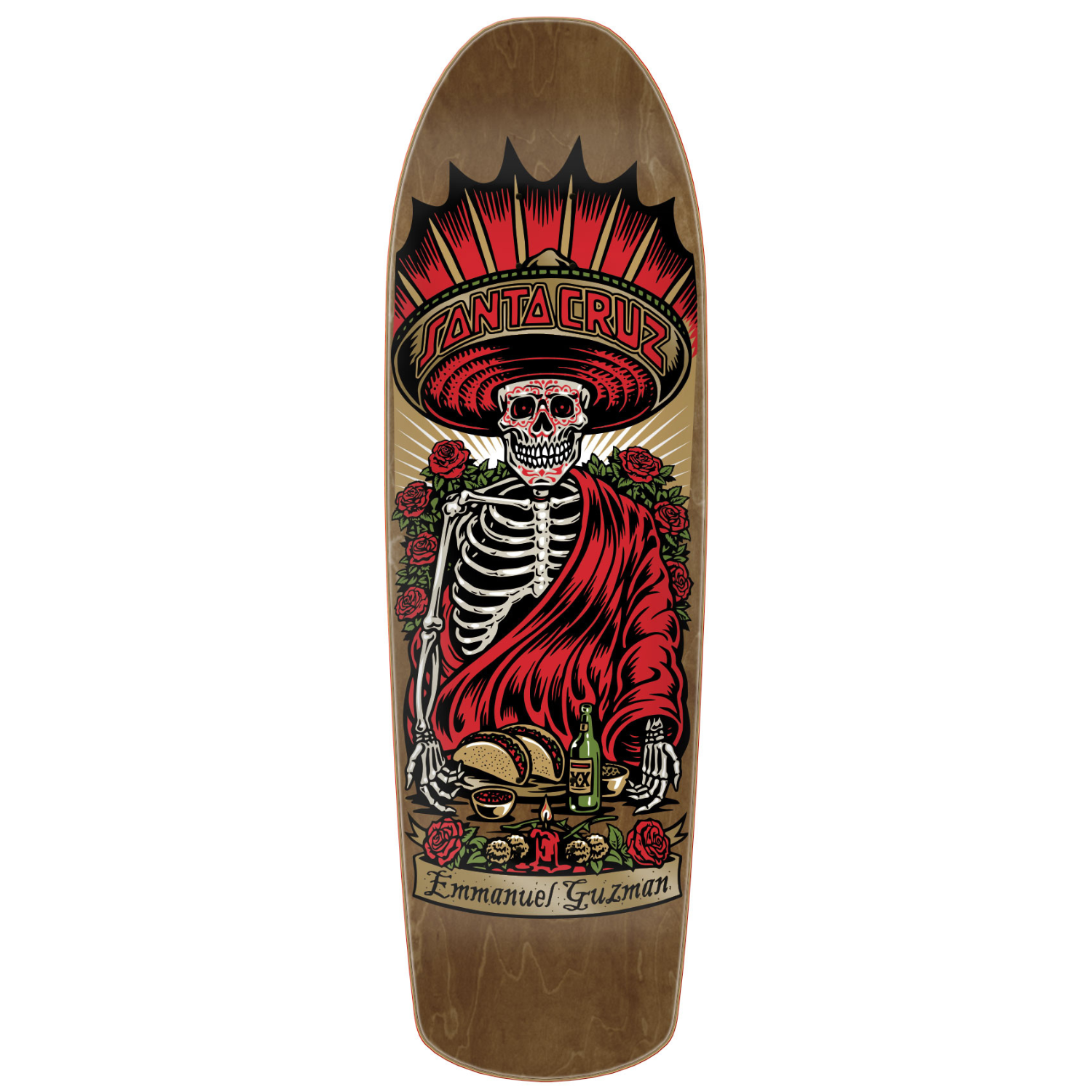 Santa Cruz Guzman Divide Diner Pro Shaped Skateboard Deck